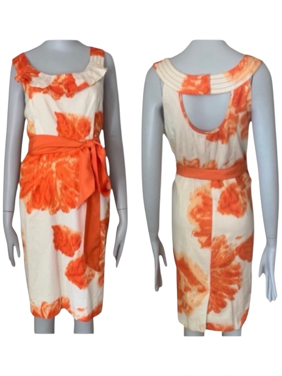 Moulinette Soeurs Dresses & Skirts - Anthropologie Moulinette Soeurs Orange Blossom Dress Floral Print Cotton Size 6